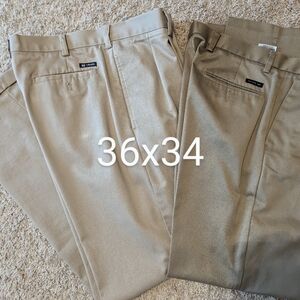 Men's khaki pants.